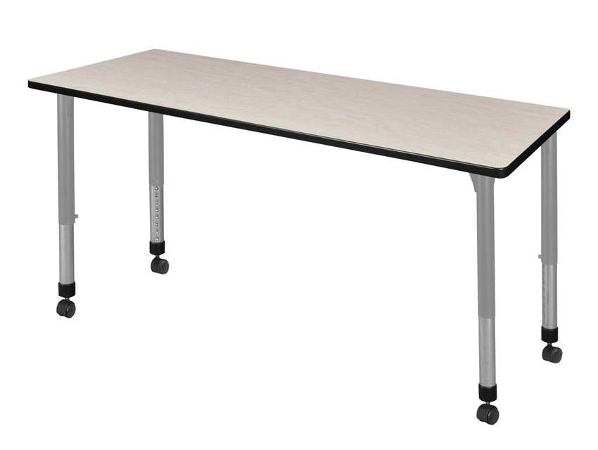 Regency Kee 72 x 30 in. Height Adjustable Mobile Classroom Activity Table - SchoolOutlet