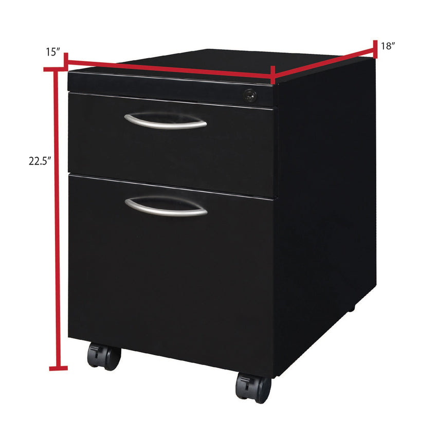 Regency Kee Office Desk Table with Mobile Pedestal Drawer (72"W x 24"D) - SchoolOutlet