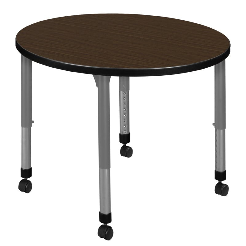 Regency Kee Round Mobile Adjustable Classroom Activity Table 30" W x 30" D x 23 - 34H" (REG - TB30R - C) - SchoolOutlet
