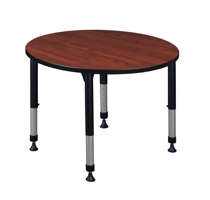 Regency Kee 36 in. Round Height Adjustable Mobile Classroom Activity Table - SchoolOutlet