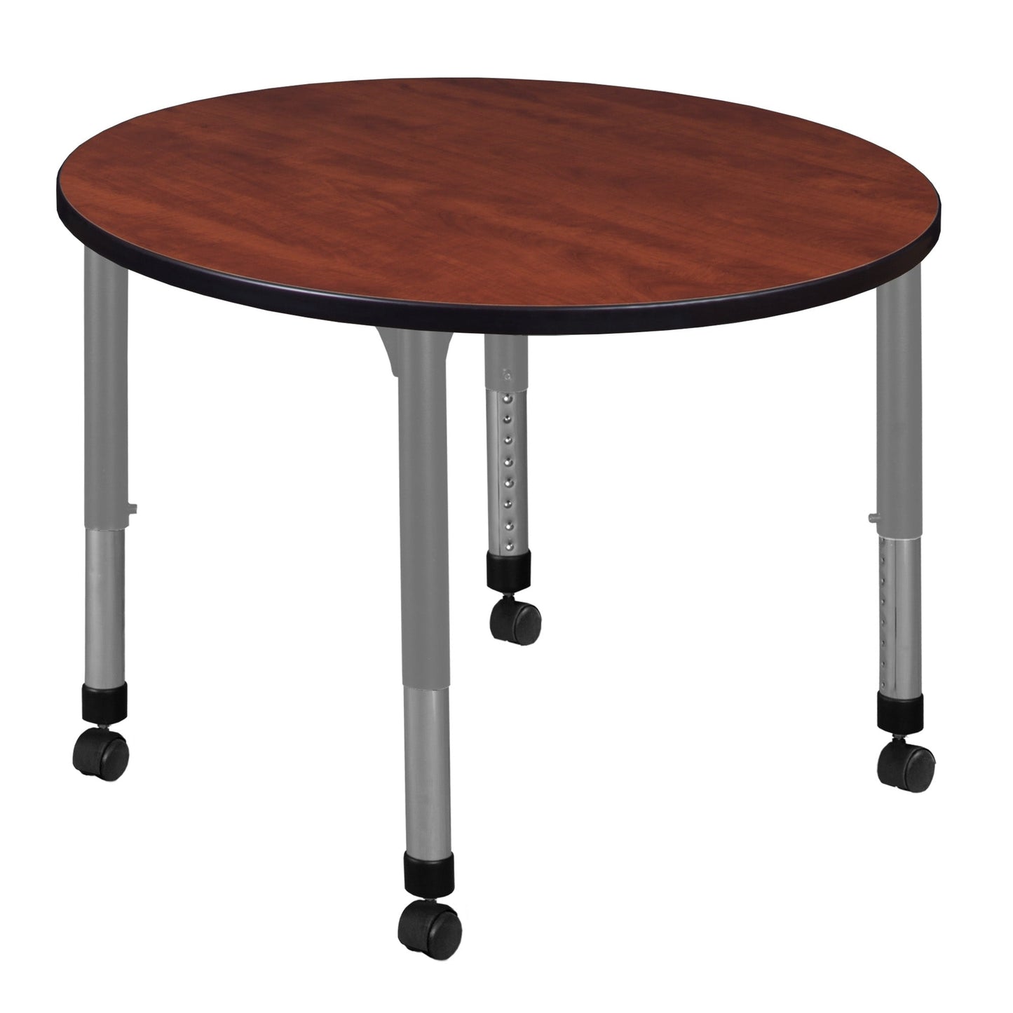 Regency Kee 36 in. Round Height Adjustable Mobile Classroom Activity Table - SchoolOutlet