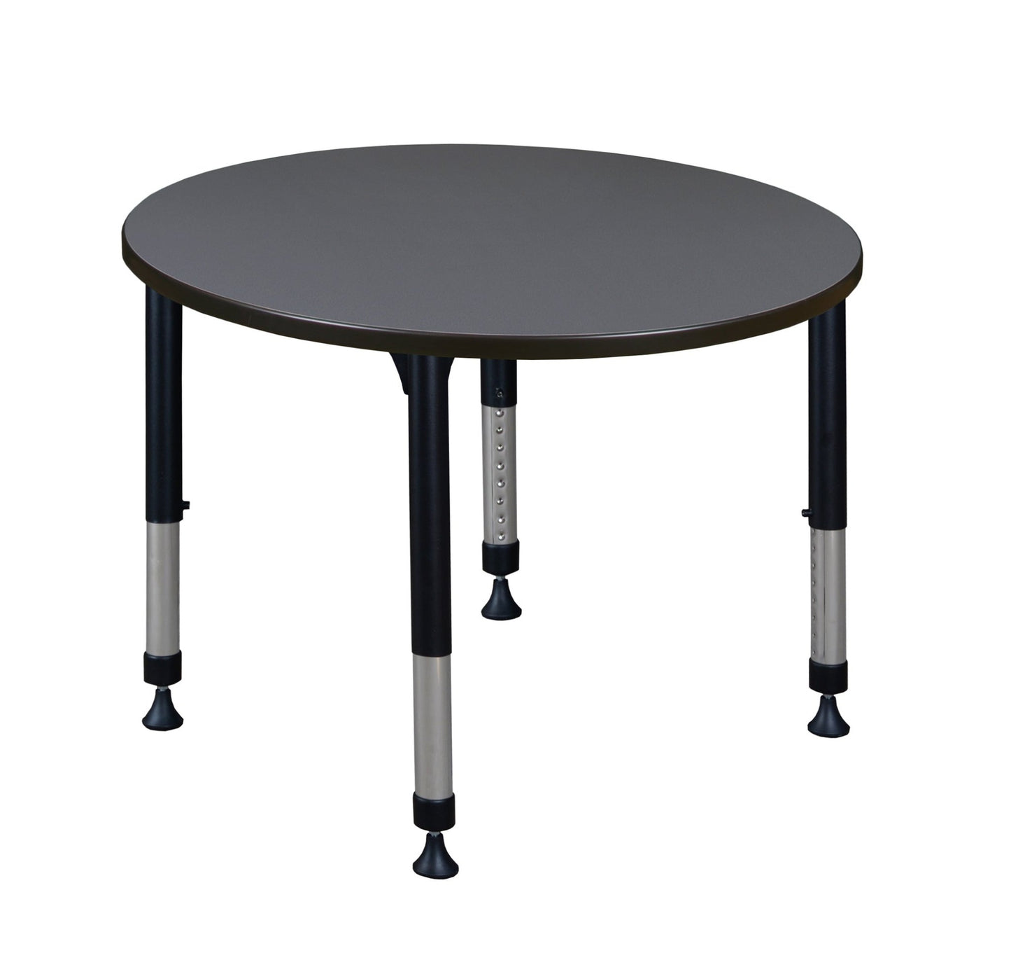 Regency Kee 36 in. Round Height Adjustable Mobile Classroom Activity Table - SchoolOutlet