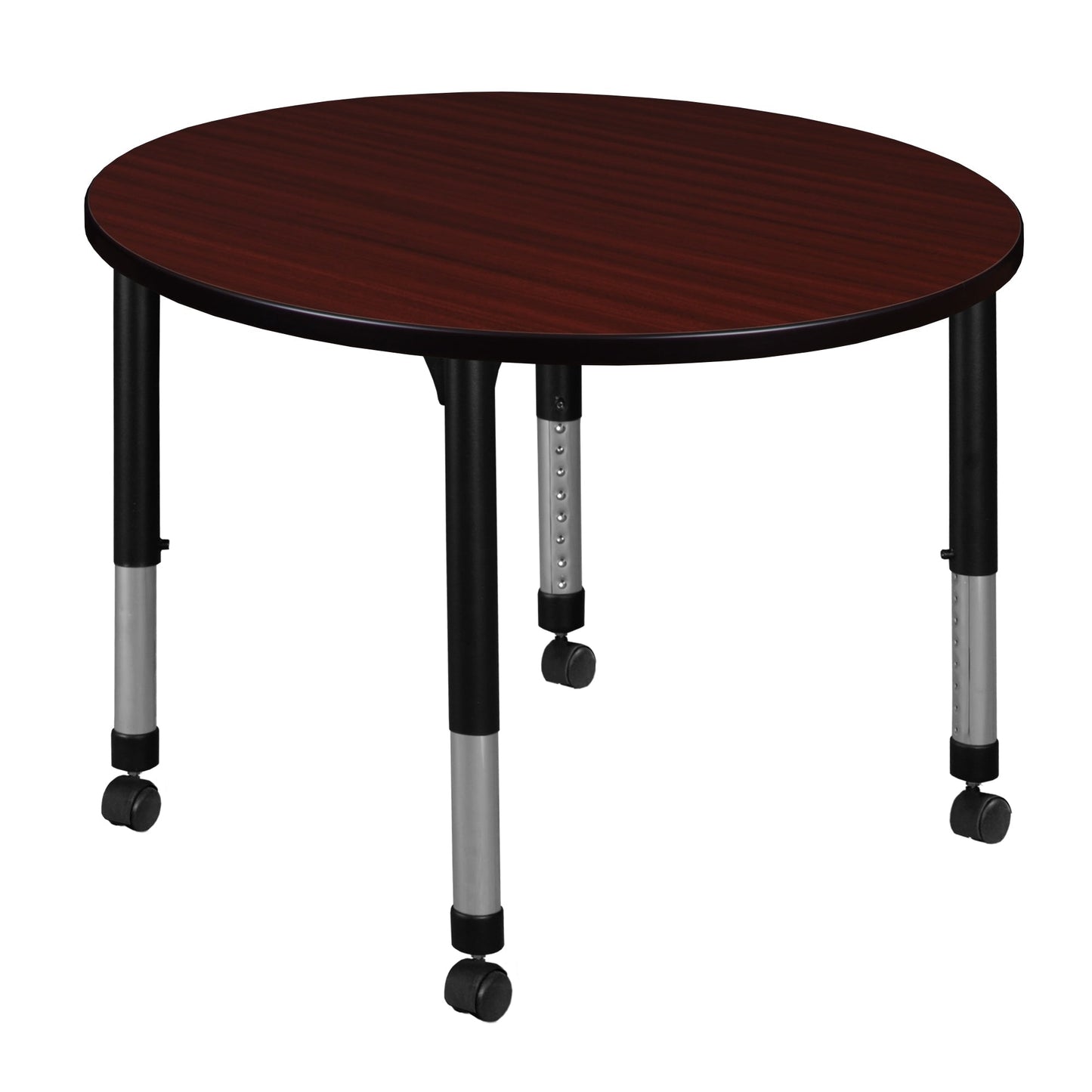 Regency Kee 36 in. Round Height Adjustable Mobile Classroom Activity Table - SchoolOutlet