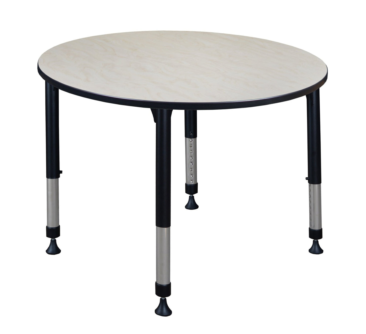Regency Kee 48 in. Round Height Adjustable Mobile Classroom Activity Table - SchoolOutlet