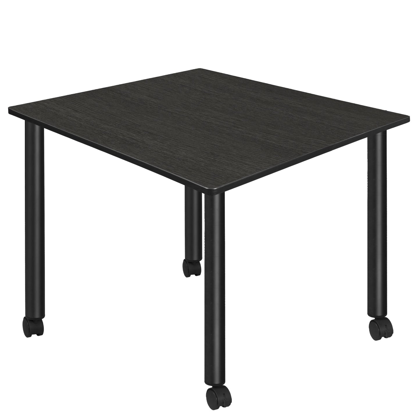 Regency Kee Large 48 in. Square Breakroom Table, Black Mobile Legs - SchoolOutlet