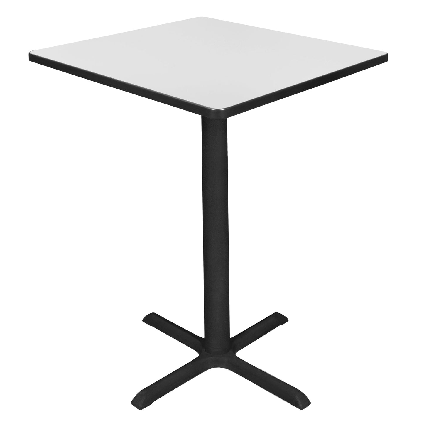 Regency Cain Small 30 in. Square X - Base Cafe Table - SchoolOutlet