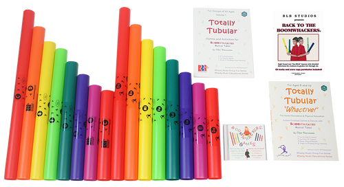 Rhythm Band Instruments Boomwhackers Rhythmic Musical Learning 16 Tube Activity Pack 15"W x 10"D x 6"H (RBI - BW16AP) - SchoolOutlet