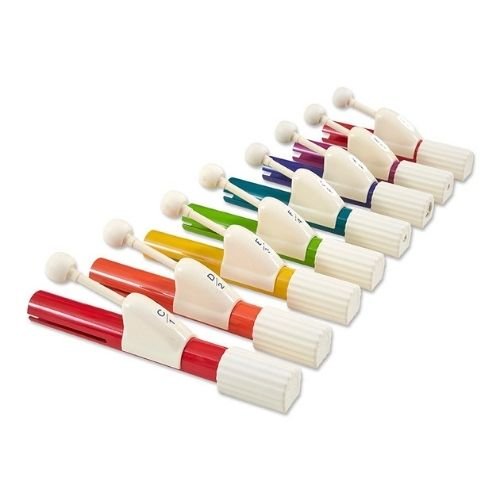 Rhythm Band Instruments Chroma Notes Student Musical Hand Chime 13 Note Set 14"W x 17"L x 8"D (RBI - CNC13) - SchoolOutlet