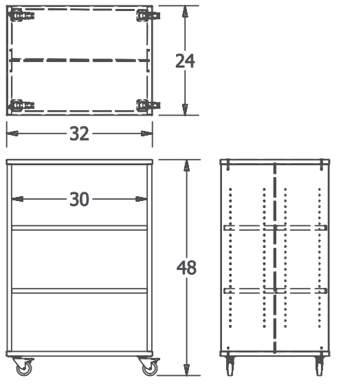 Russwood Library Furniture Envision Series Cubby Shelving - Double Slided - 48"H x 32"W x 24"D (PT - DF - CS - 4832) - SchoolOutlet