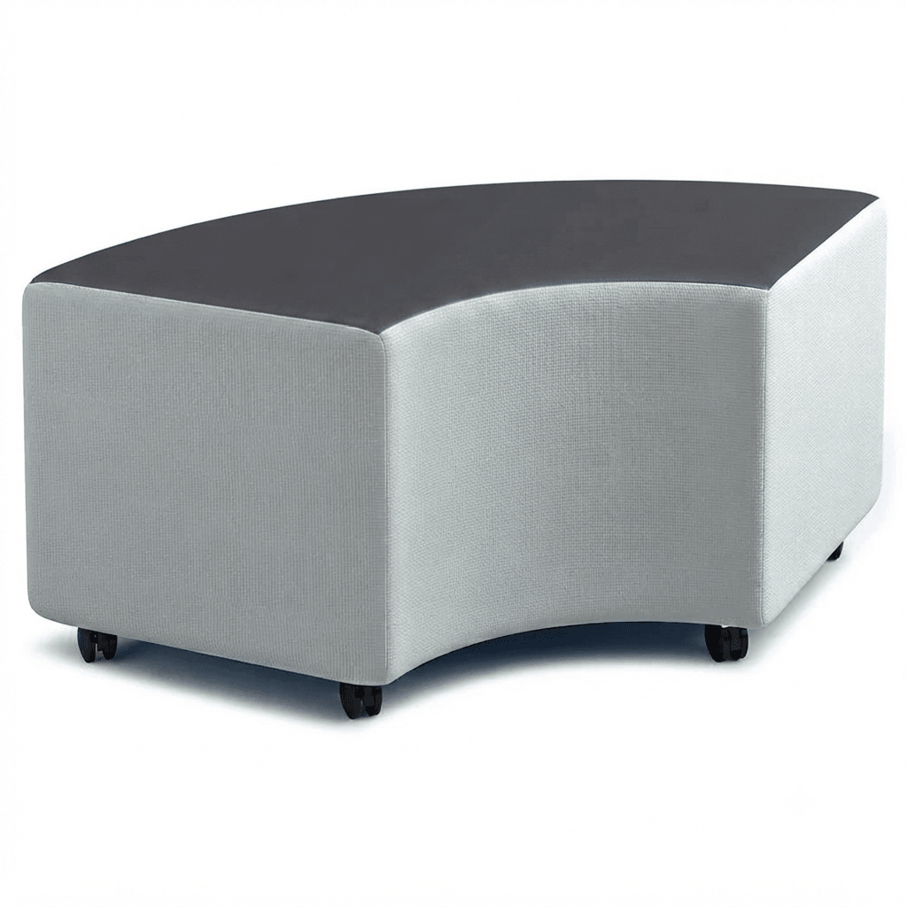 Russwood Library Furniture - Rollit Arc soft seat - 16"H (RUS-RL-AR16-G1) - SchoolOutlet