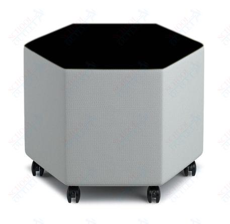 Russwood Library Furniture Zipit - Rollit Series - Rollit Hexagon soft seat - 18"H (RUS - RL - HX18 - G1) - SchoolOutlet