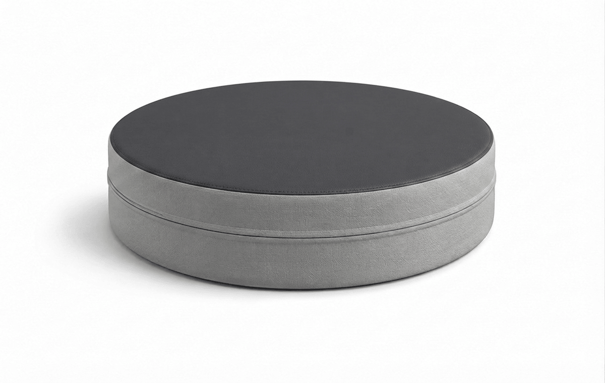 Russwood Library Furniture - Zipit Dot - 18"Diameter soft seat - 4"H (RUS-ZP-DT418-G1) - SchoolOutlet