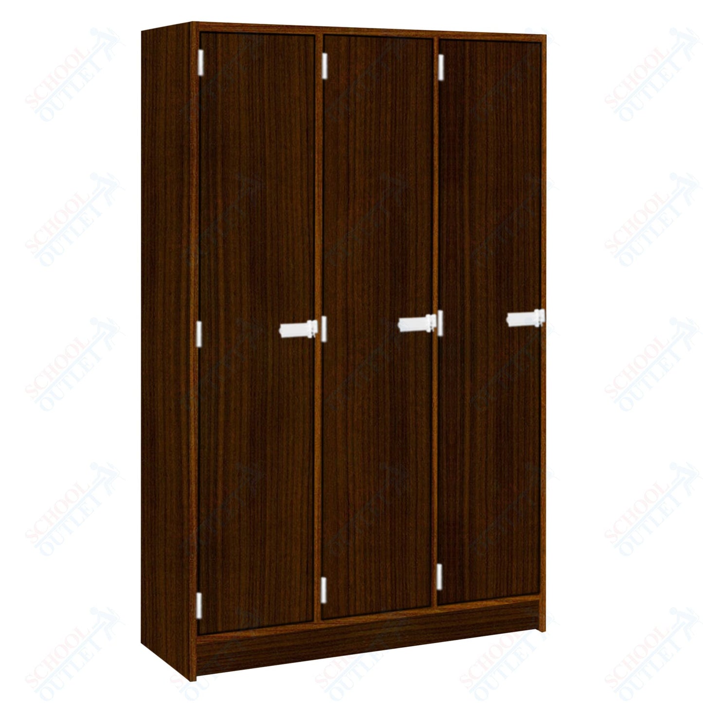 Triple Wide Storage Two Shelves Triple Door Locker (79011 B45) - SchoolOutlet