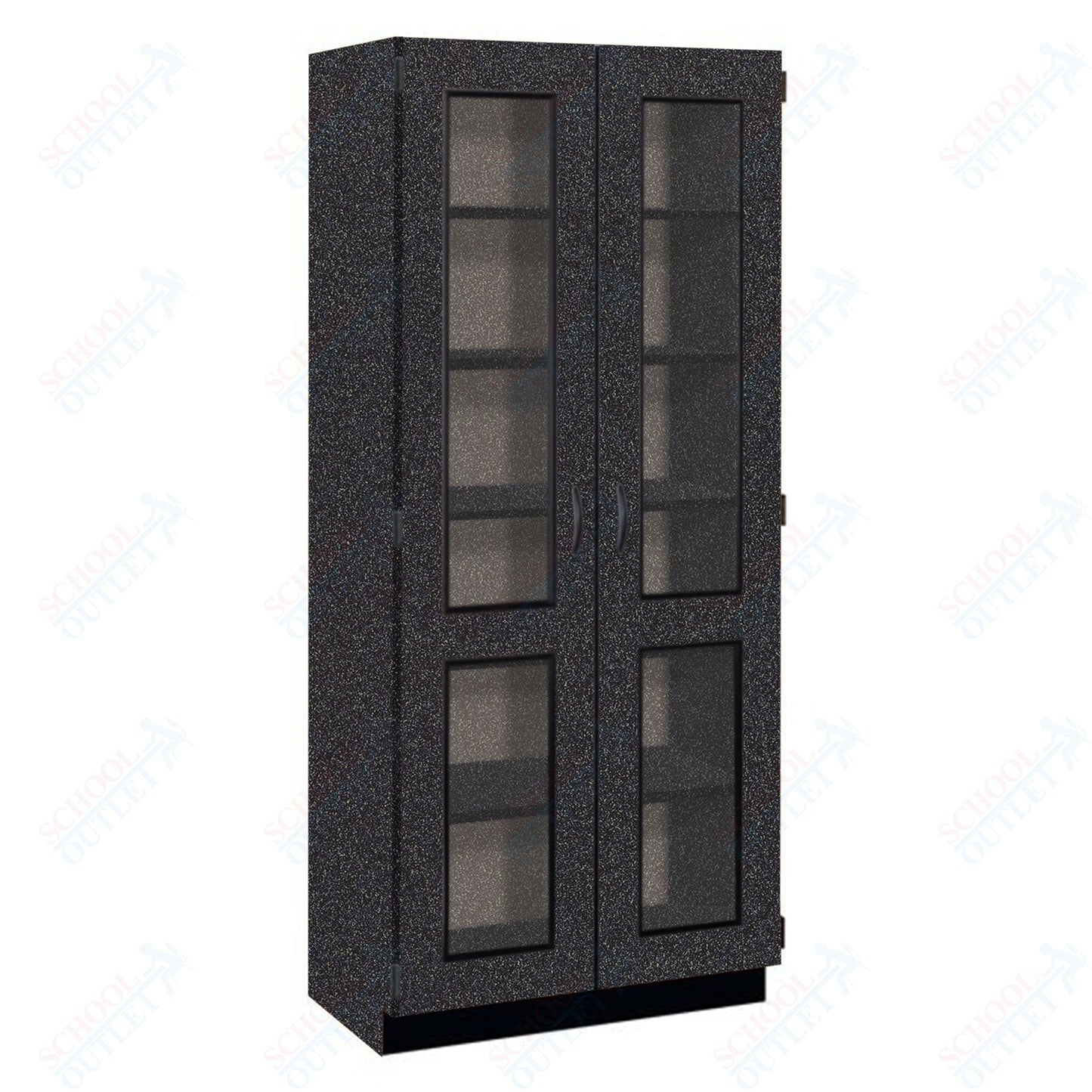 Tall Units Display with Lock and Base Molding (83134 K84) - SchoolOutlet