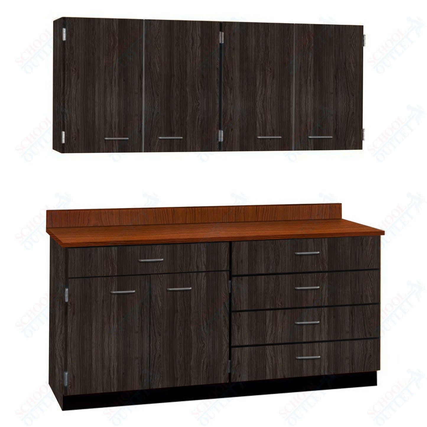 72" Wide Complete Suites with Locks (84510 F72) - SchoolOutlet