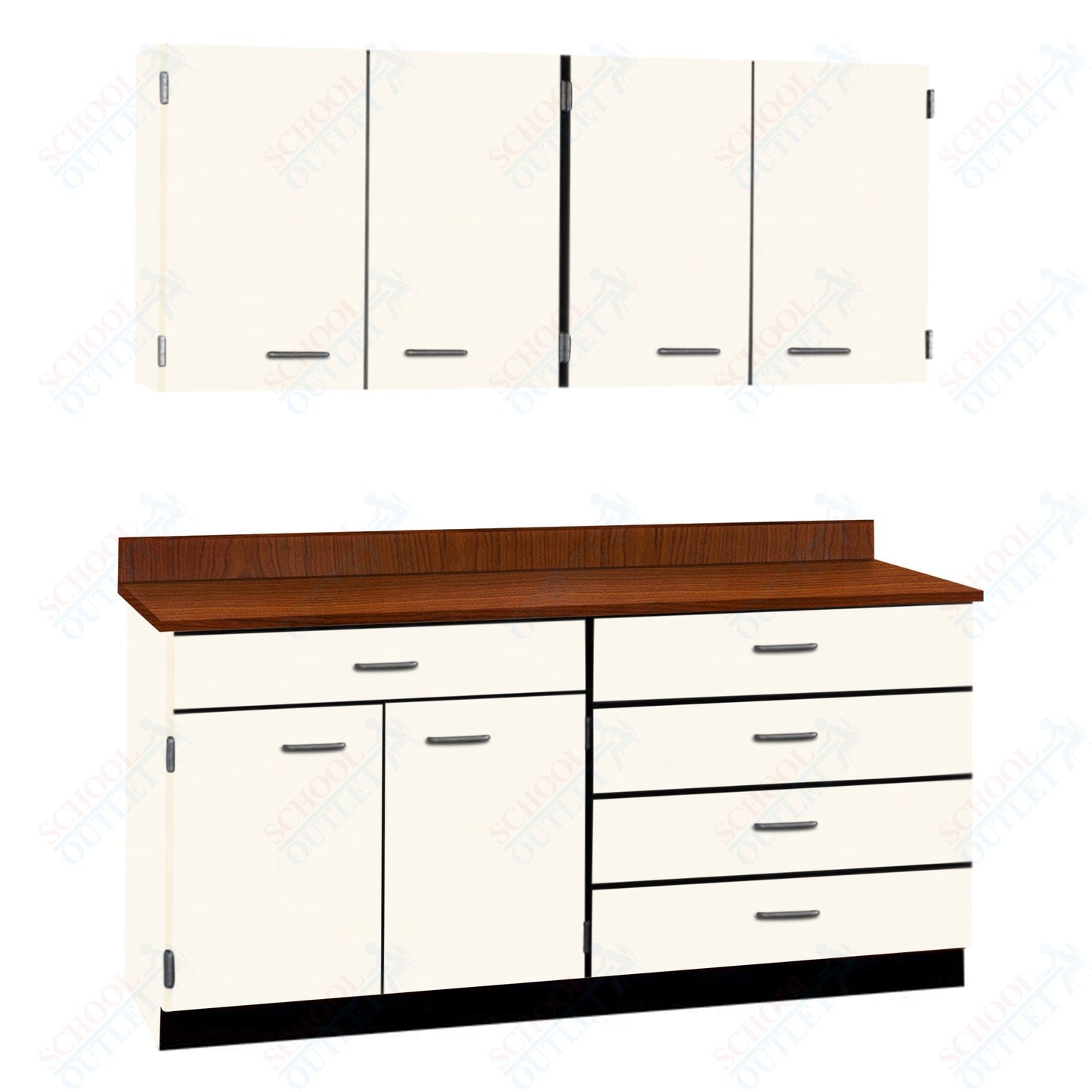72" Wide Complete Suites with Locks (84510 F72) - SchoolOutlet