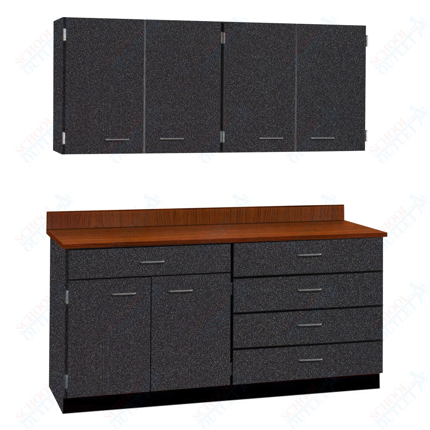 72" Wide Complete Suites with Locks (84510 F72) - SchoolOutlet