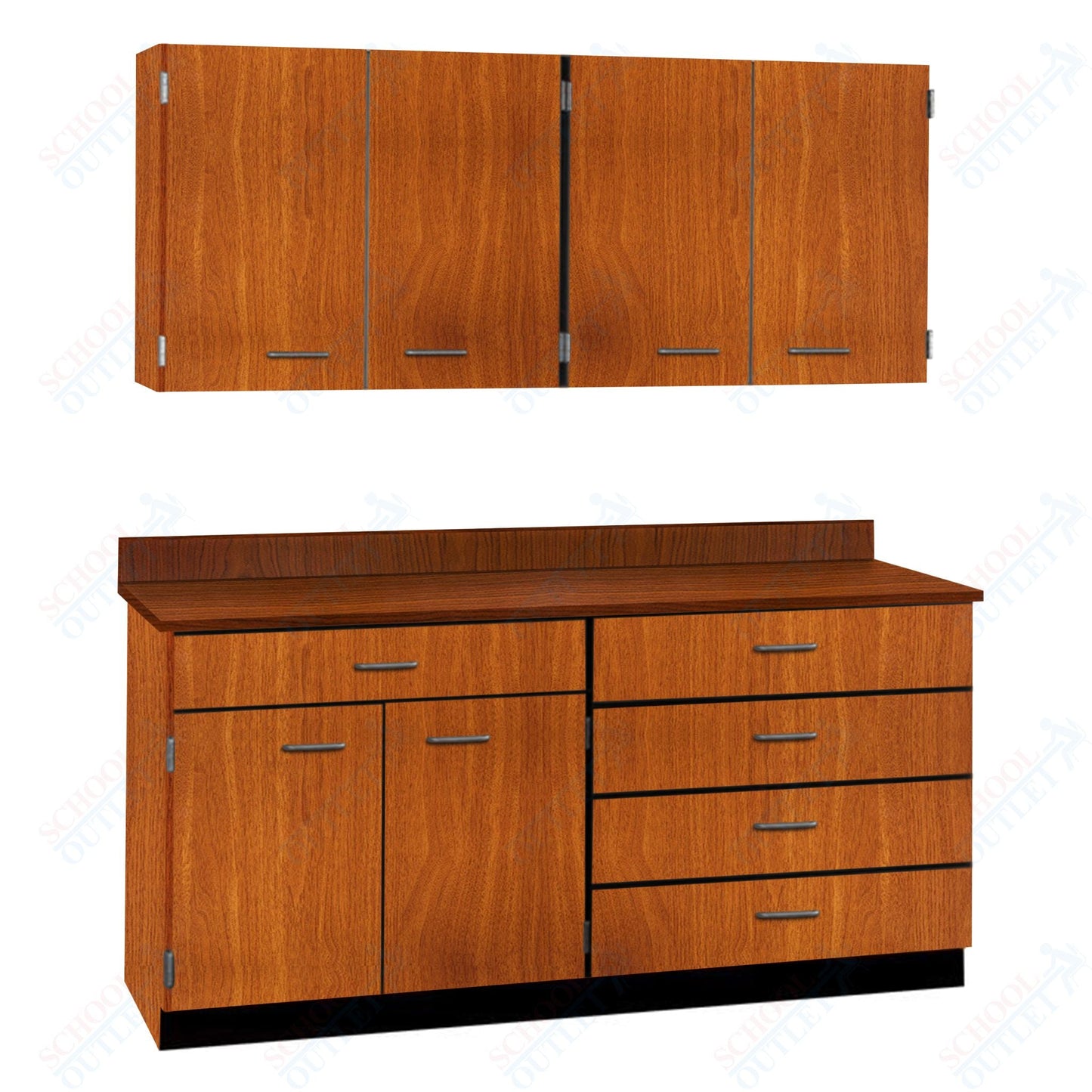 72" Wide Complete Suites with Locks (84510 F72) - SchoolOutlet