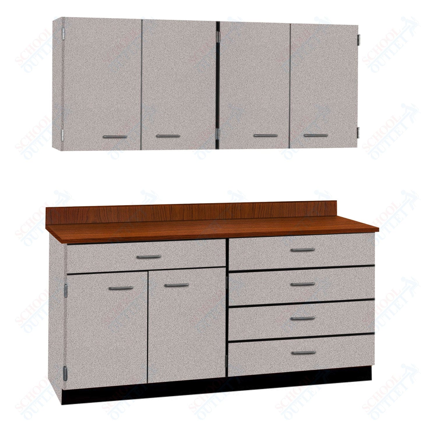 72" Wide Complete Suites with Locks (84510 F72) - SchoolOutlet