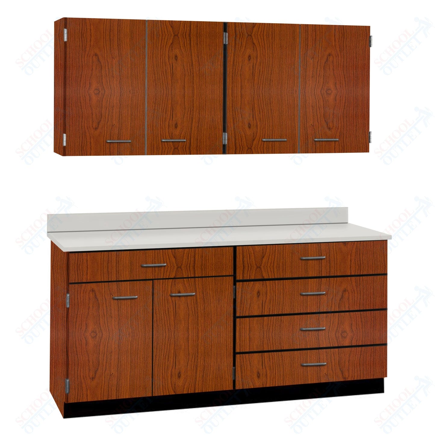 72" Wide Complete Suites with Locks (84510 F72) - SchoolOutlet