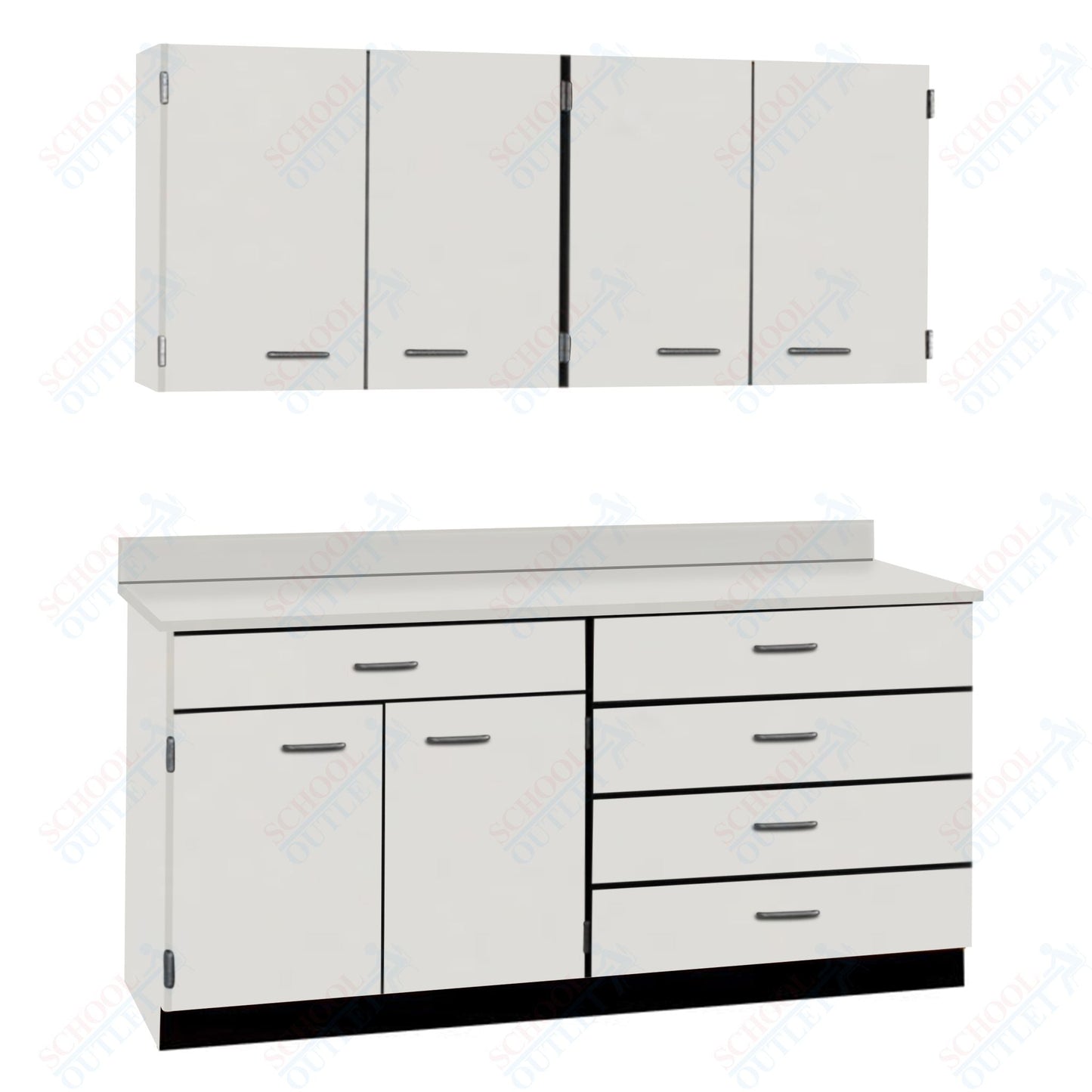 72" Wide Complete Suites with Locks (84510 F72) - SchoolOutlet