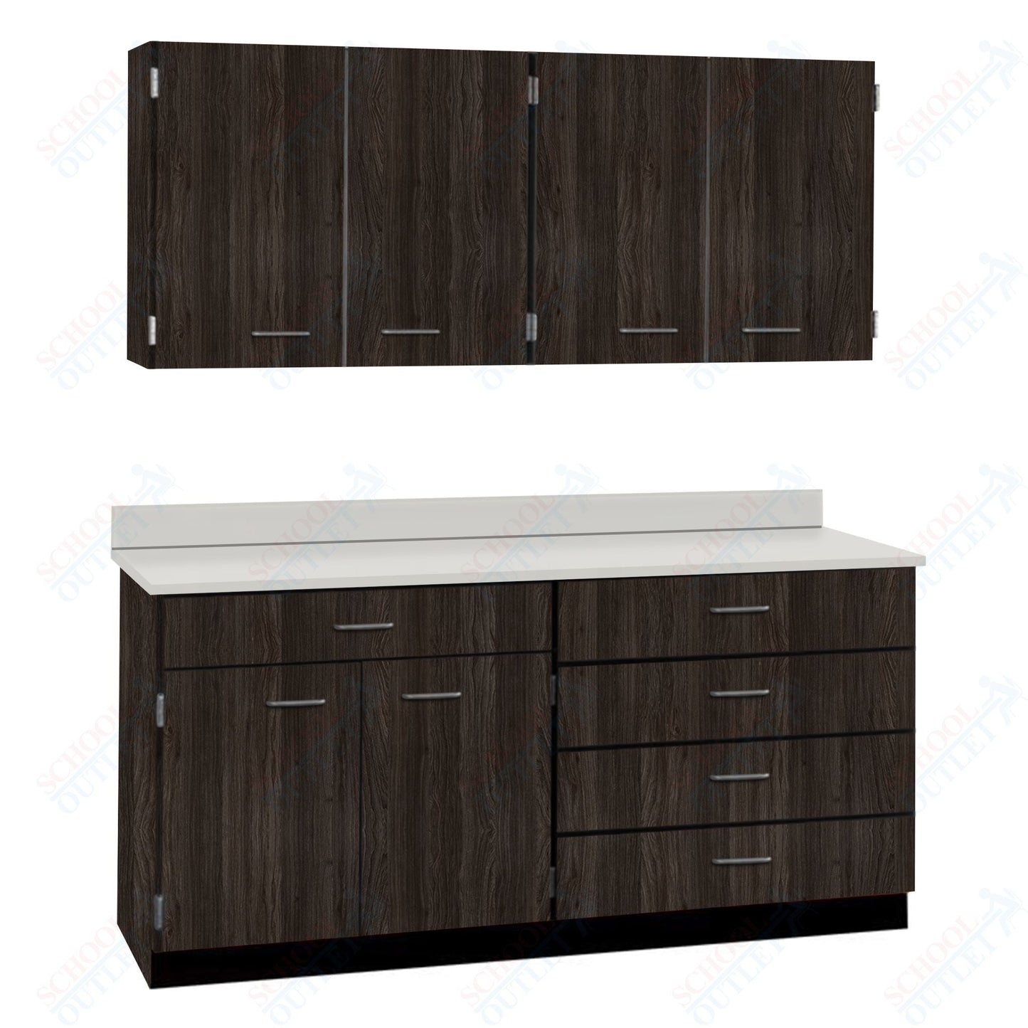72" Wide Complete Suites with Locks (84510 F72) - SchoolOutlet