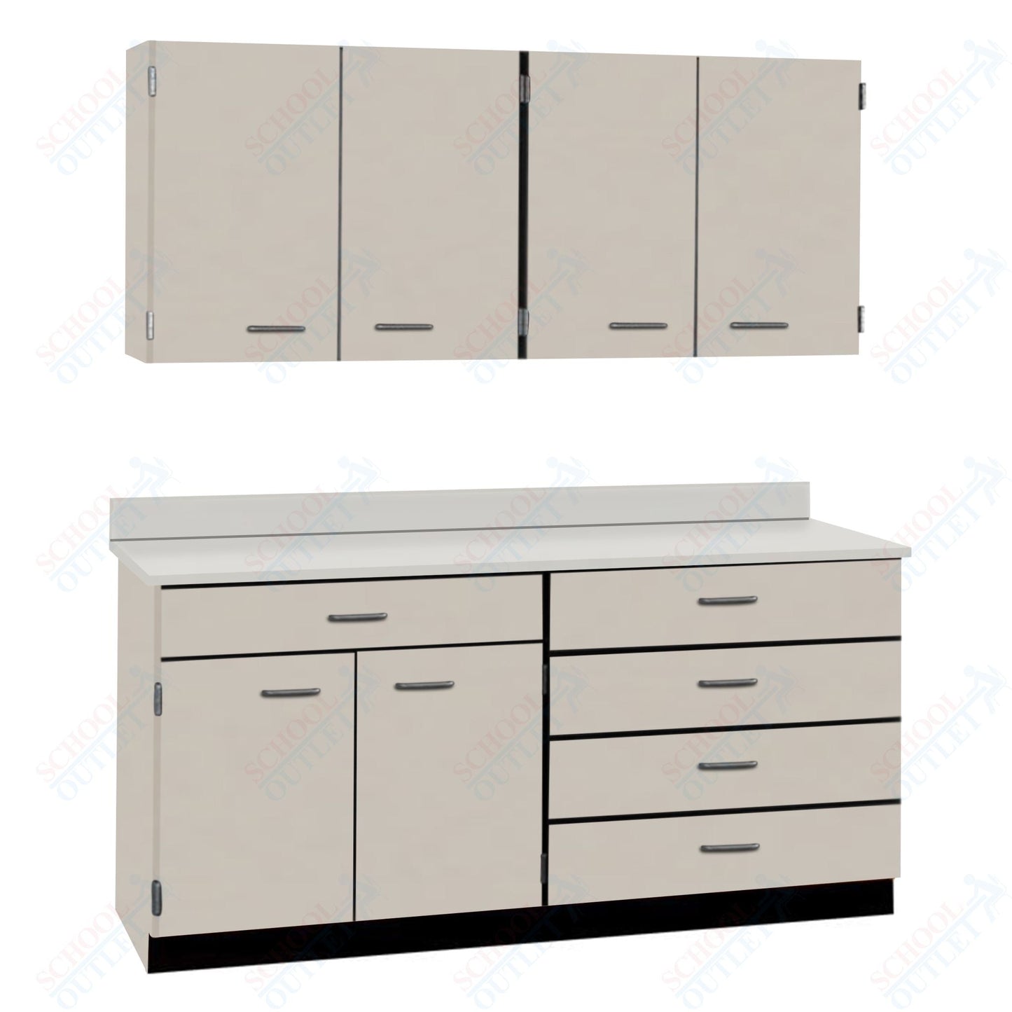 72" Wide Complete Suites with Locks (84510 F72) - SchoolOutlet