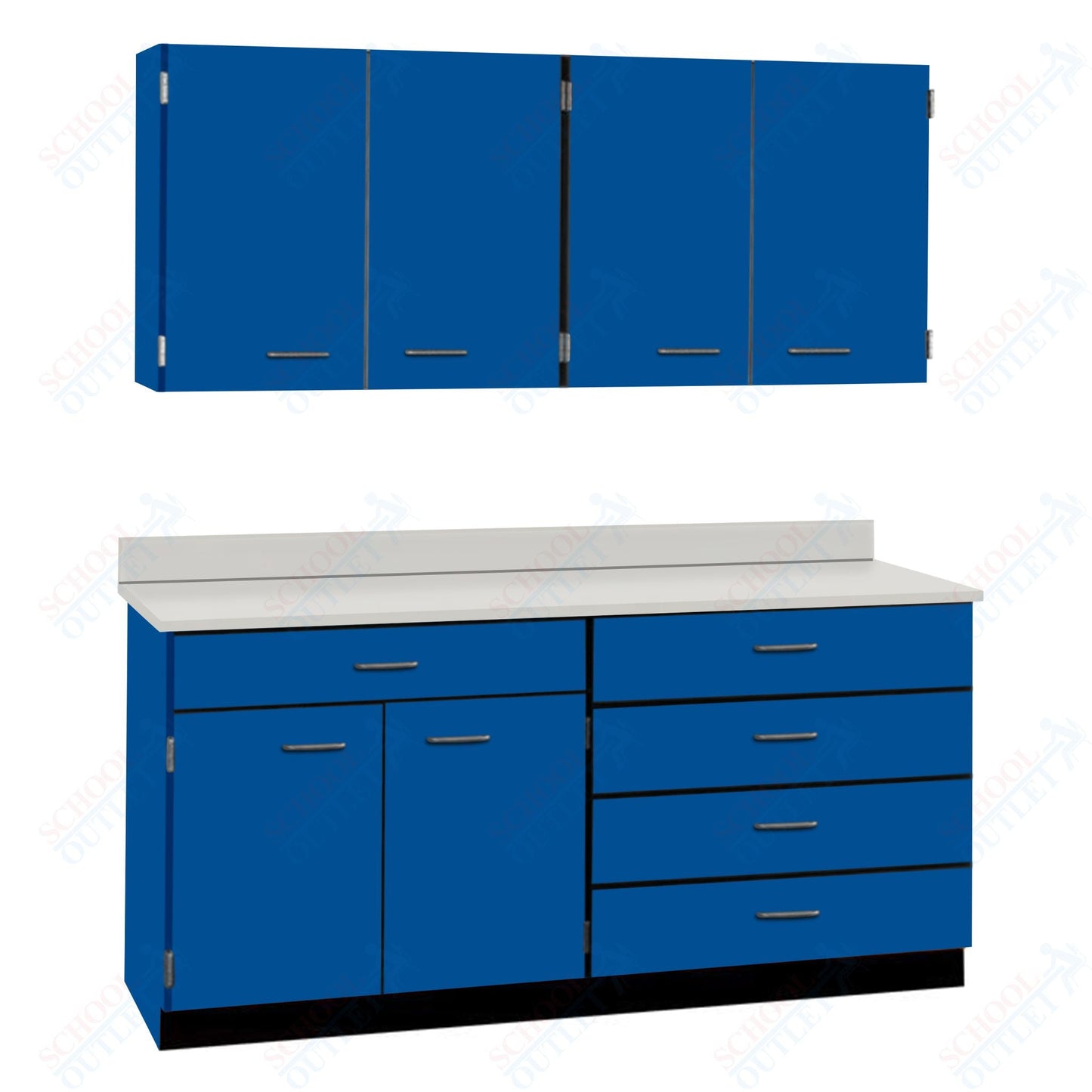 72" Wide Complete Suites with Locks (84510 F72) - SchoolOutlet