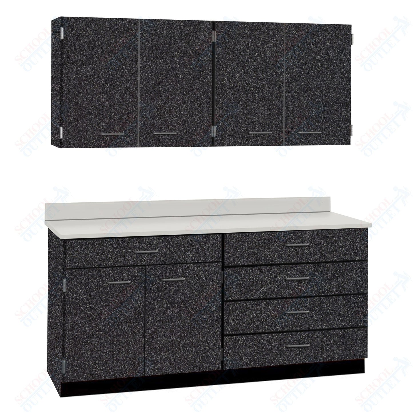 72" Wide Complete Suites with Locks (84510 F72) - SchoolOutlet