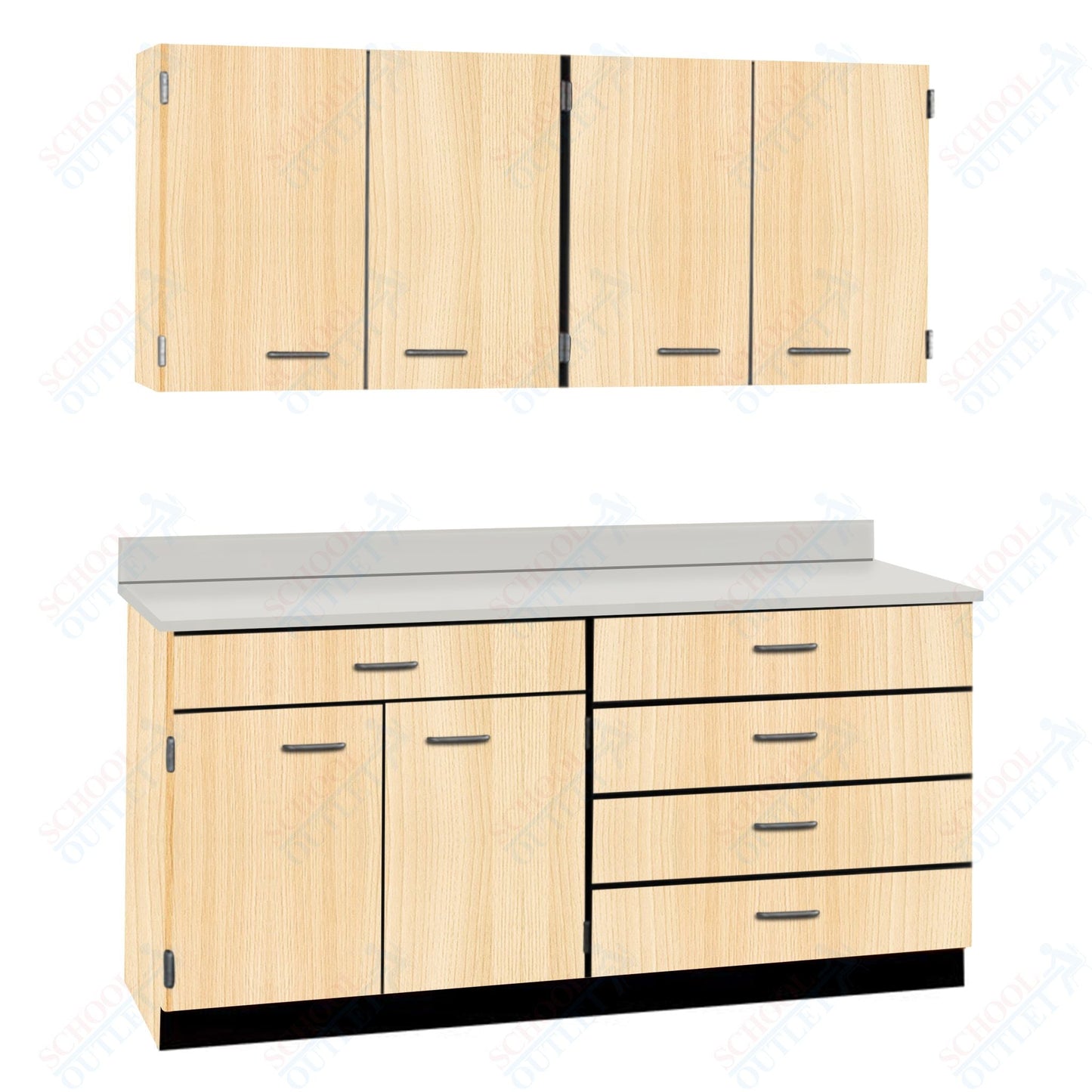 72" Wide Complete Suites with Locks (84510 F72) - SchoolOutlet