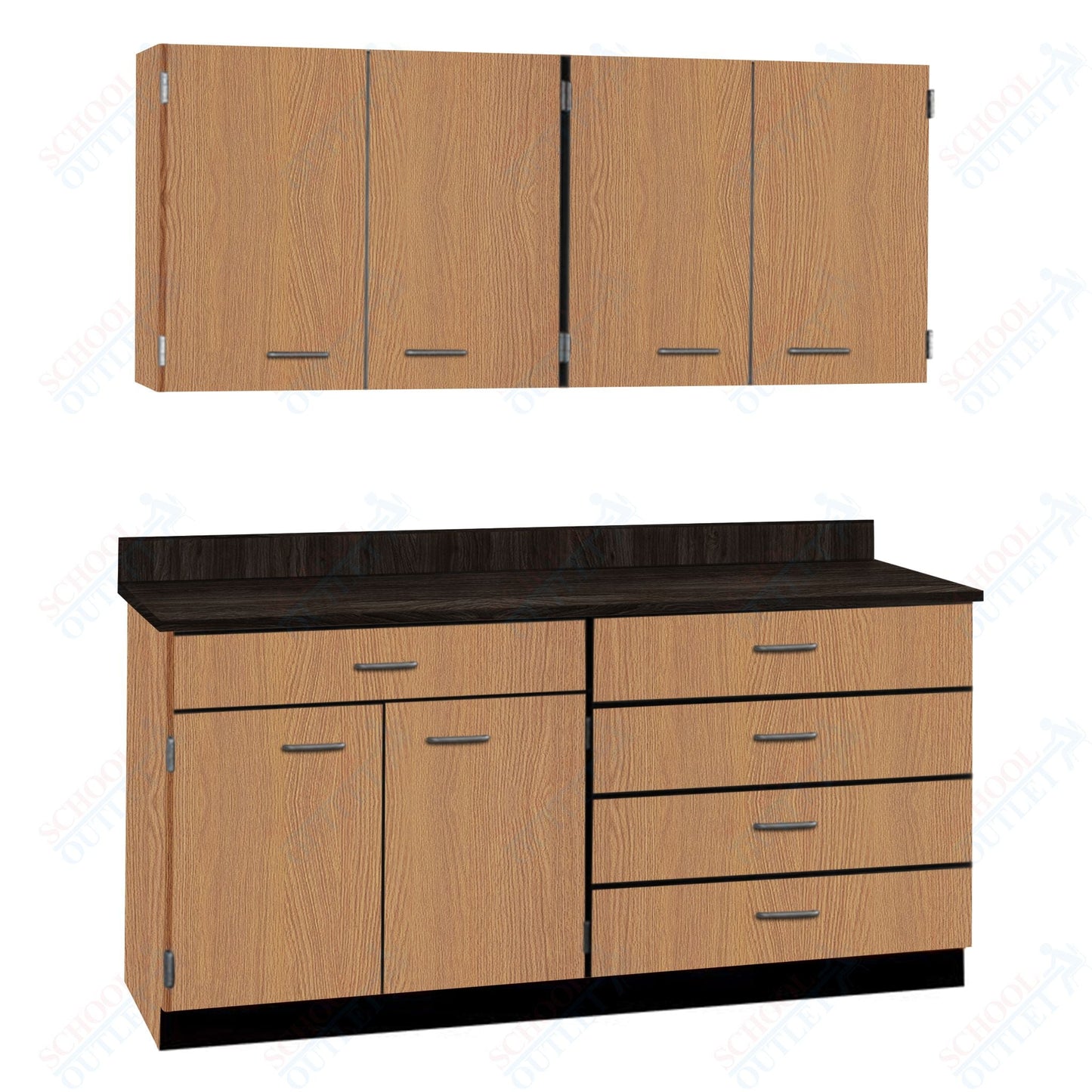 72" Wide Complete Suites with Locks (84510 F72) - SchoolOutlet