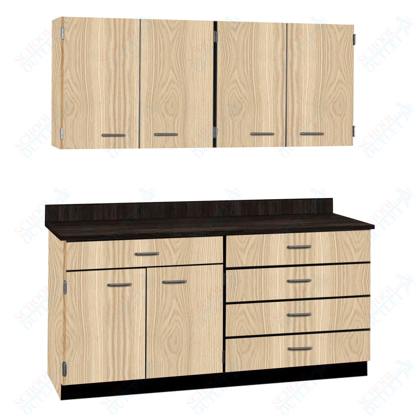 72" Wide Complete Suites with Locks (84510 F72) - SchoolOutlet