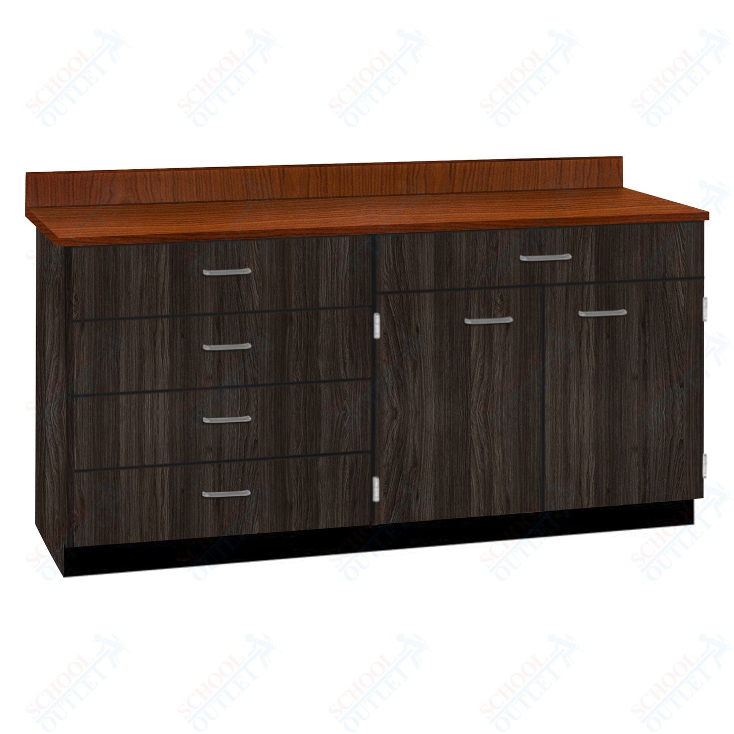 Base Cabinets with Five Drawers and Double Door Shelf (84512 F60 BC) - SchoolOutlet