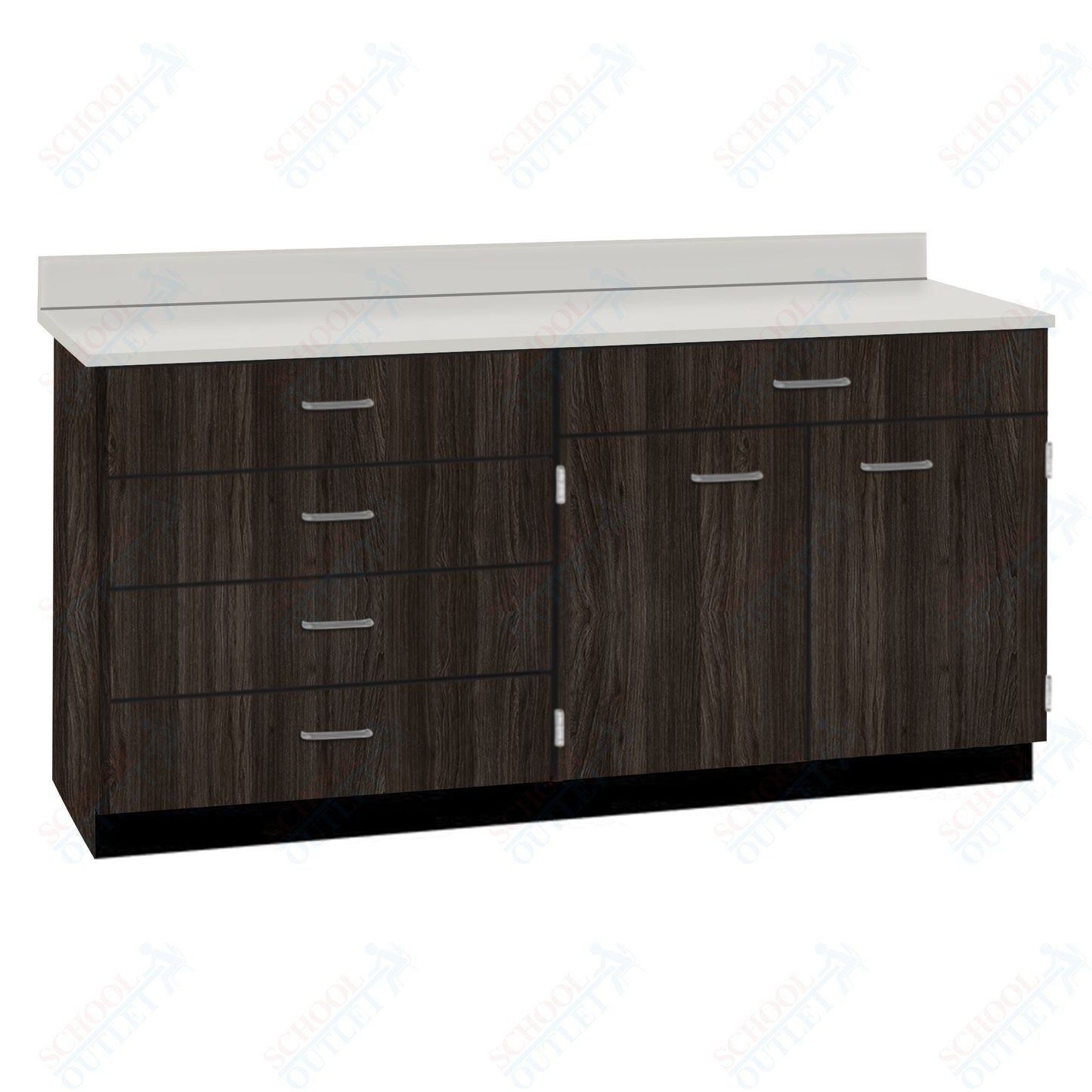 Base Cabinets with Five Drawers and Double Door Shelf (84512 F60 BC) - SchoolOutlet