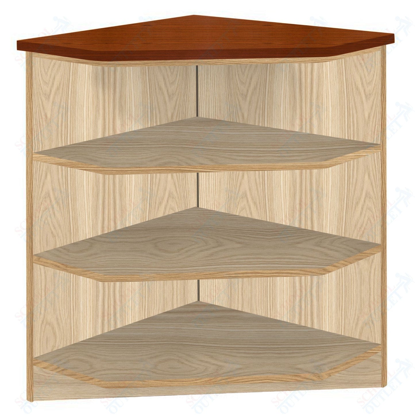 90 - Degree Outside Corner with 3 Shelves (88050 Z40) - SchoolOutlet
