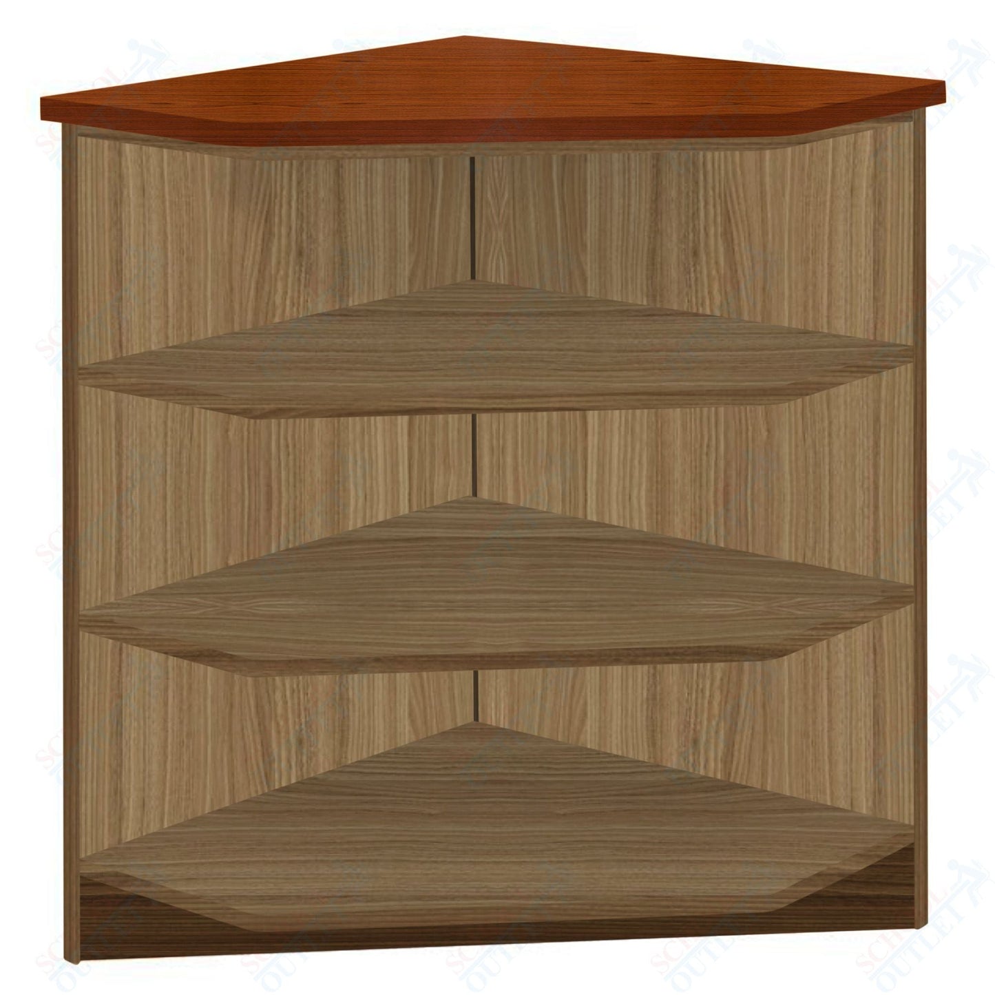 90 - Degree Outside Corner with 3 Shelves (88050 Z40) - SchoolOutlet
