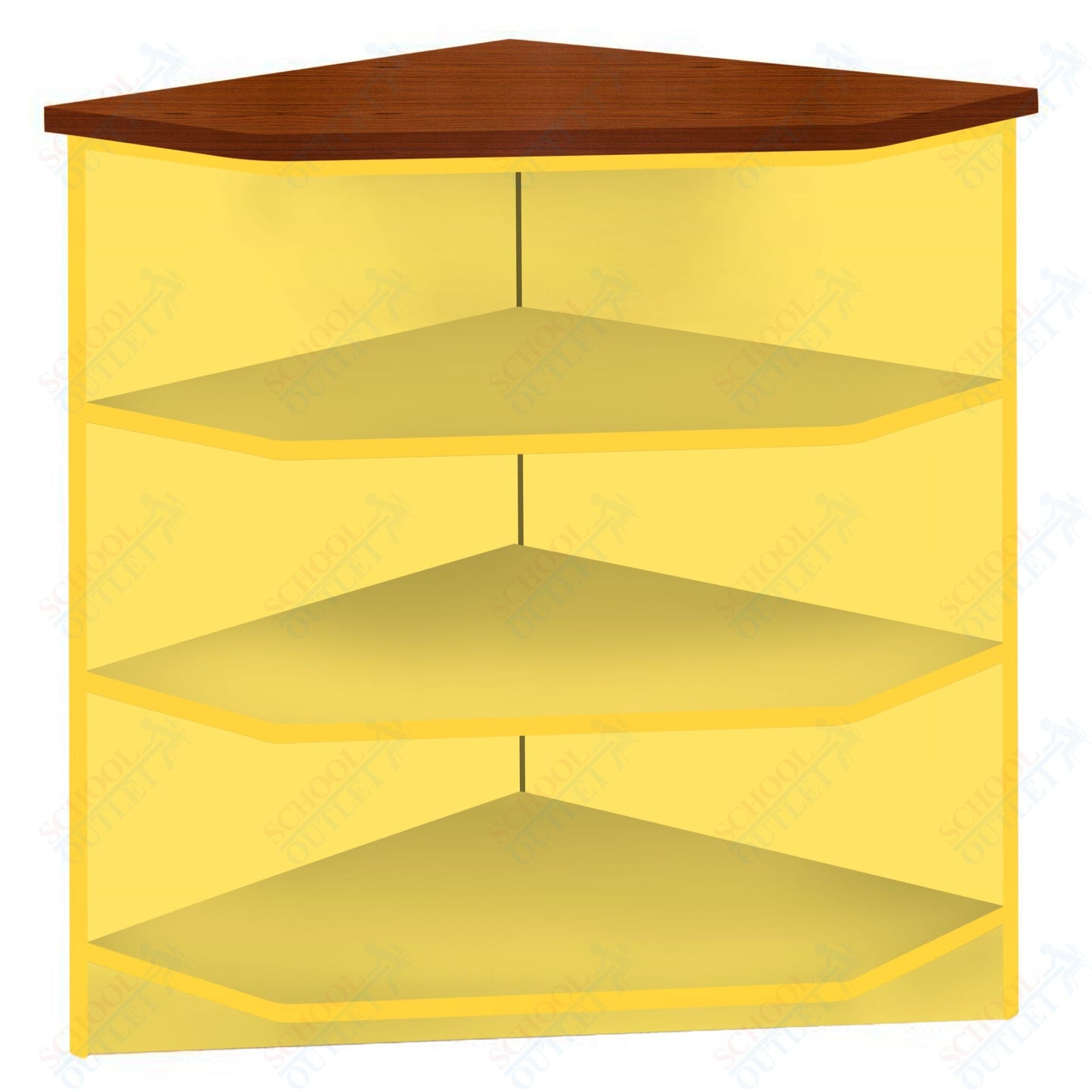 90 - Degree Outside Corner with 3 Shelves (88050 Z40) - SchoolOutlet