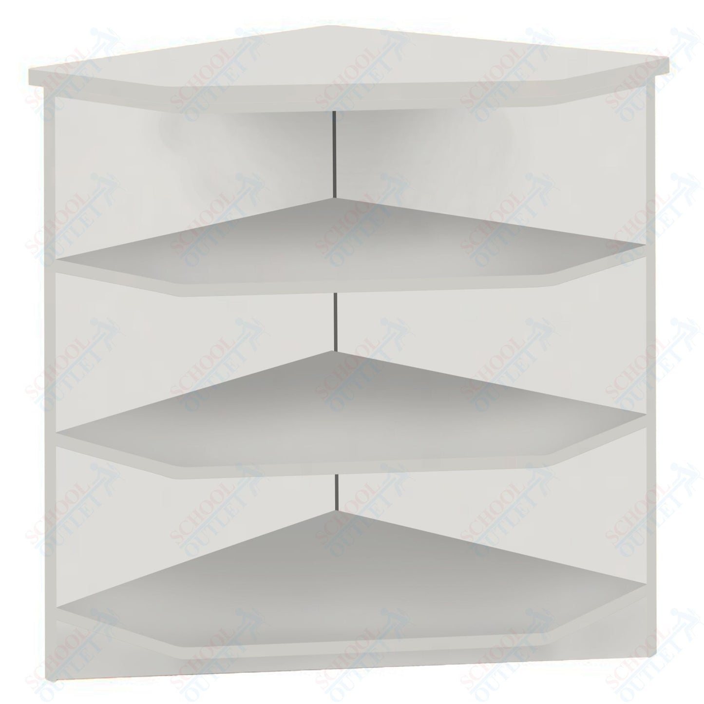 90 - Degree Outside Corner with 3 Shelves (88050 Z40) - SchoolOutlet