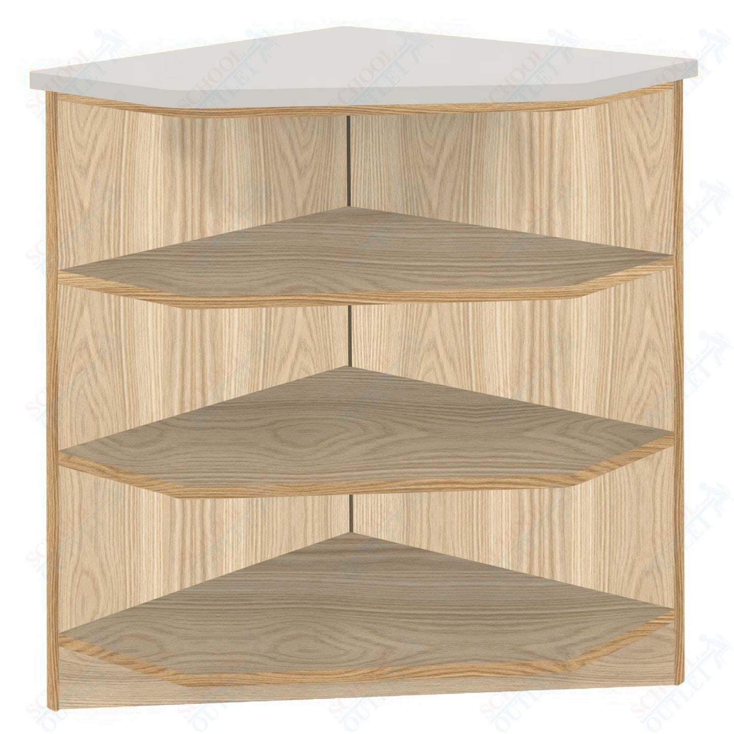90 - Degree Outside Corner with 3 Shelves (88050 Z40) - SchoolOutlet
