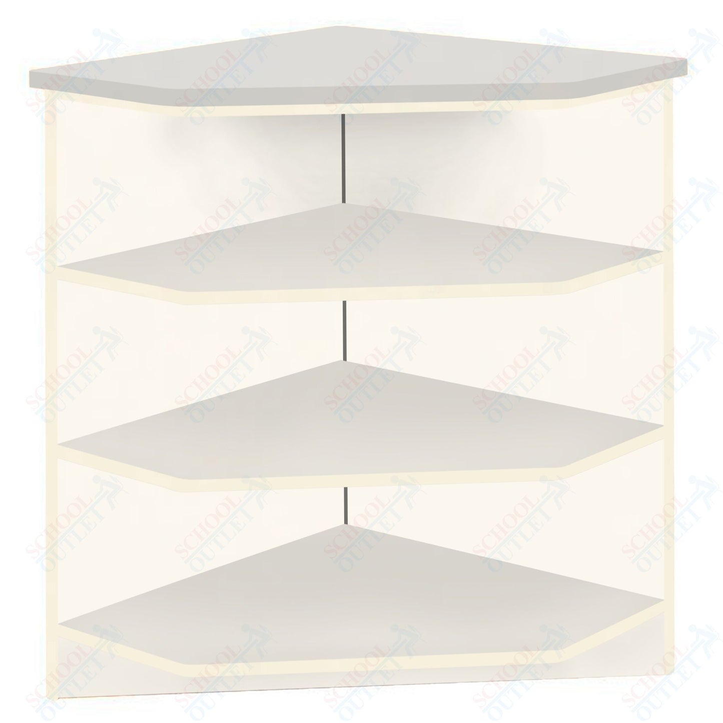 90 - Degree Outside Corner with 3 Shelves (88050 Z40) - SchoolOutlet