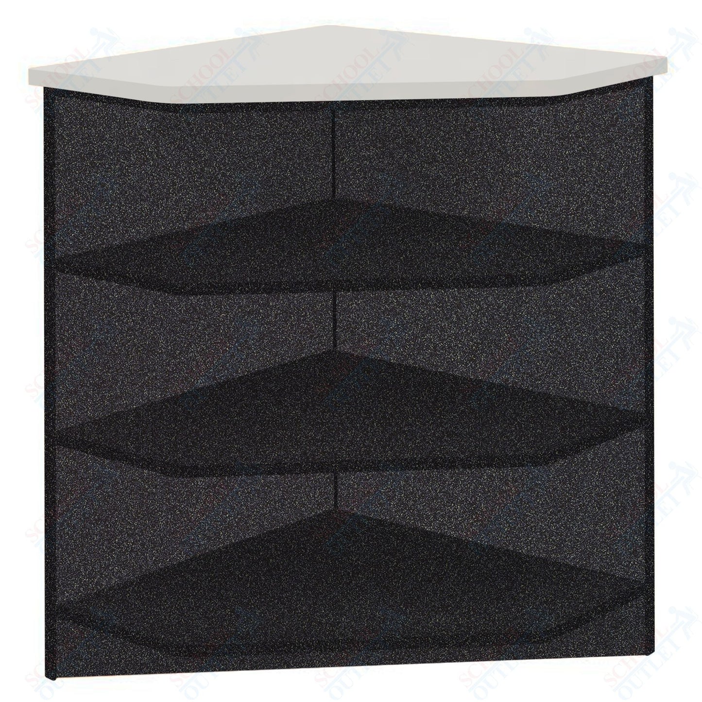 90 - Degree Outside Corner with 3 Shelves (88050 Z40) - SchoolOutlet