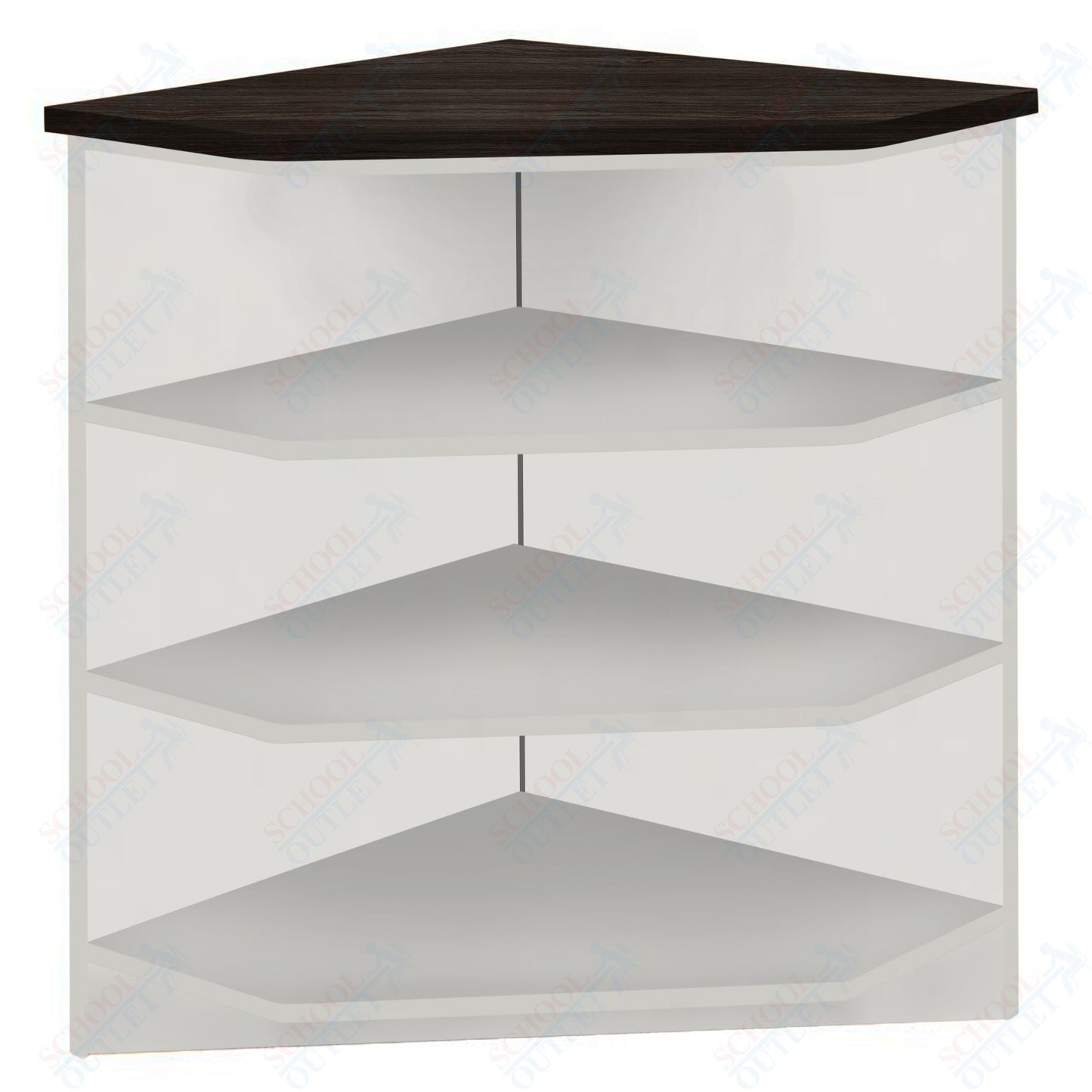 90 - Degree Outside Corner with 3 Shelves (88050 Z40) - SchoolOutlet