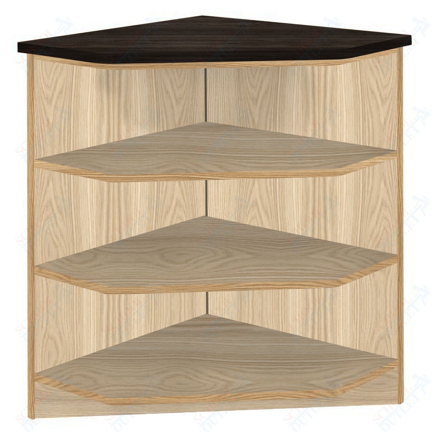 90 - Degree Outside Corner with 3 Shelves (88050 Z40) - SchoolOutlet
