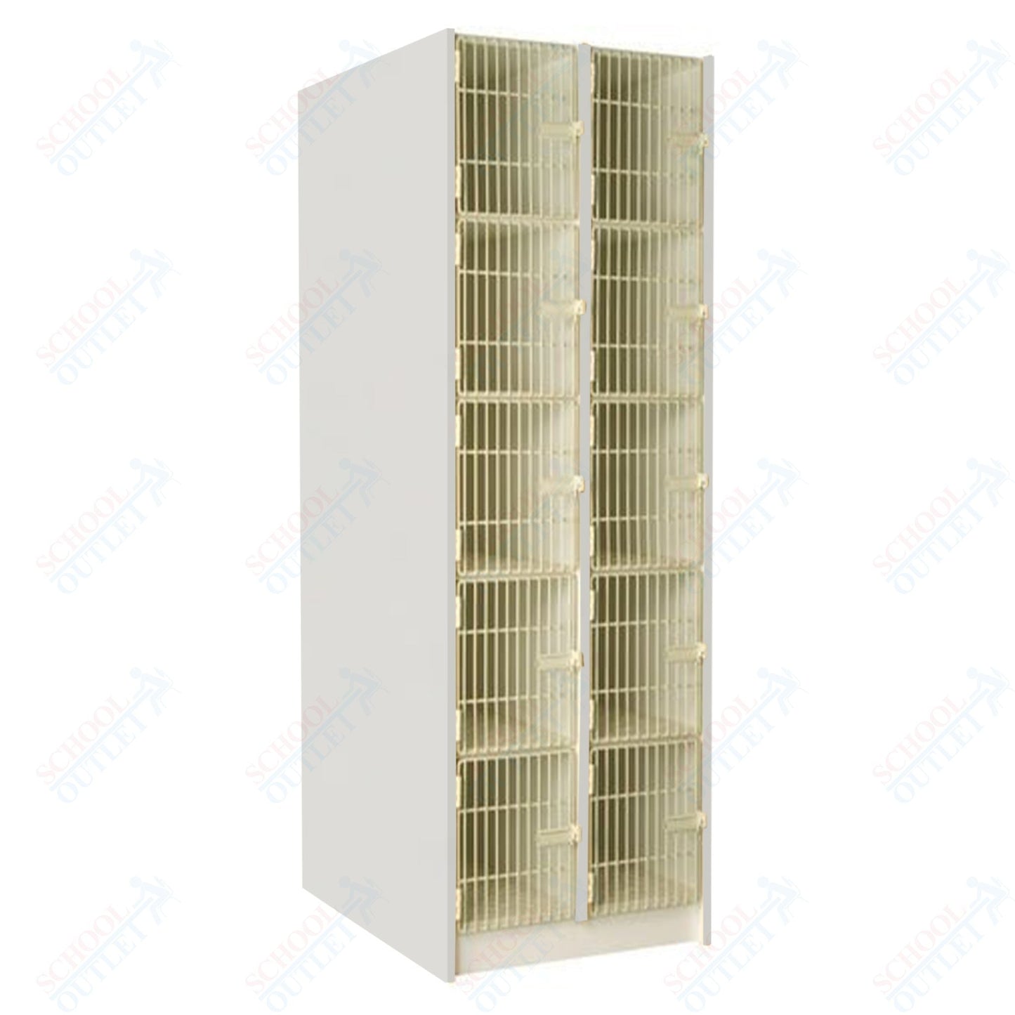 40" Deep Instrument Storage with Acousti - Grille Doors (89618 278440 A) - SchoolOutlet