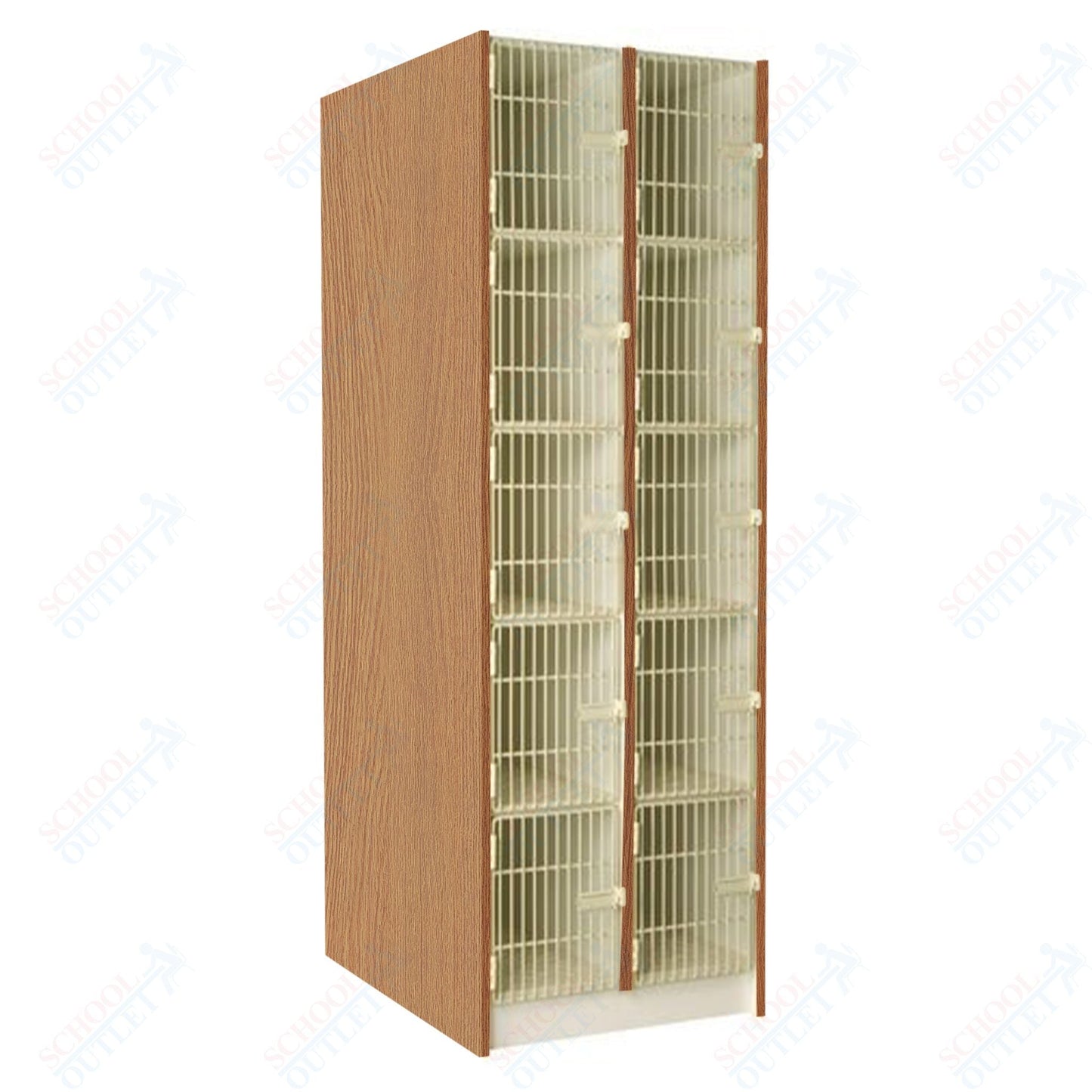 40" Deep Instrument Storage with Acousti - Grille Doors (89618 278440 A) - SchoolOutlet