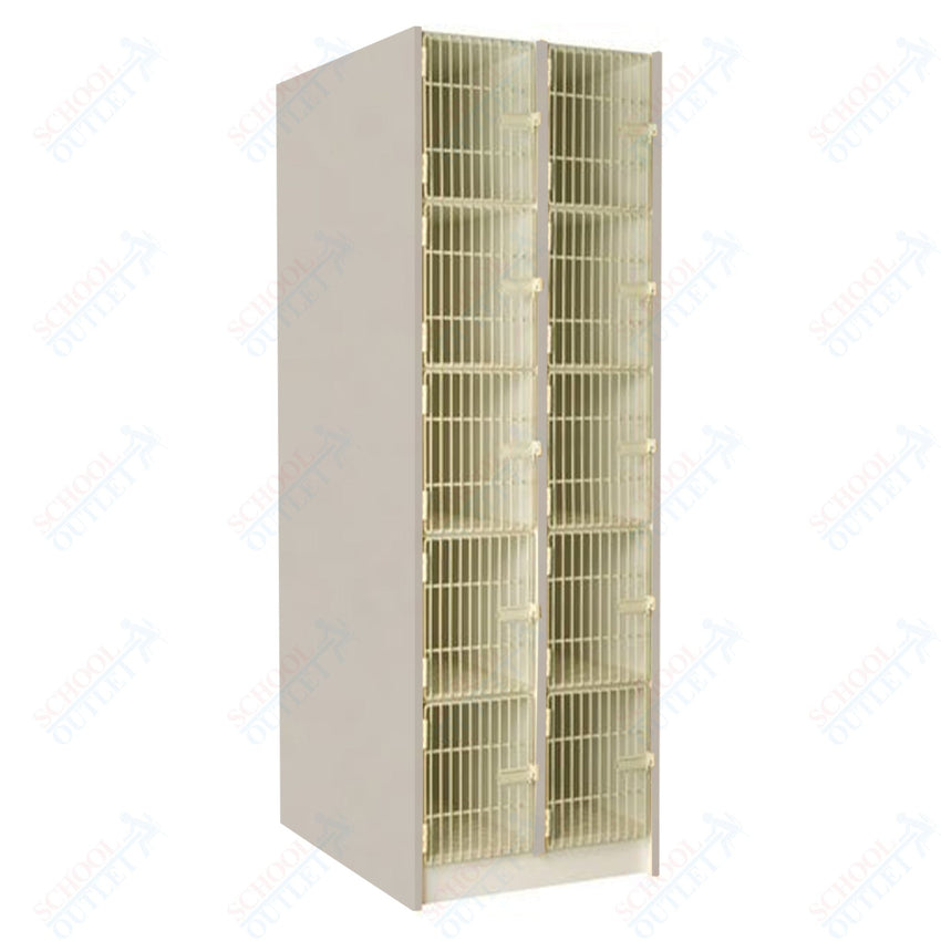40" Deep Instrument Storage with Acousti - Grille Doors (89618 278440 A) - SchoolOutlet