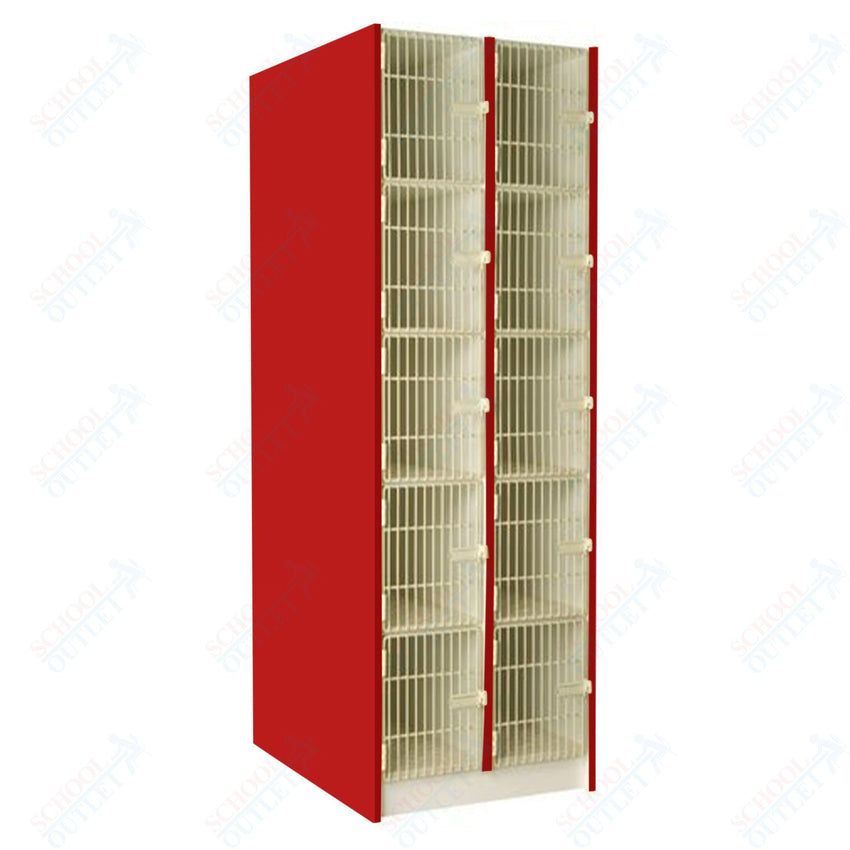 40" Deep Instrument Storage with Acousti - Grille Doors (89618 278440 A) - SchoolOutlet