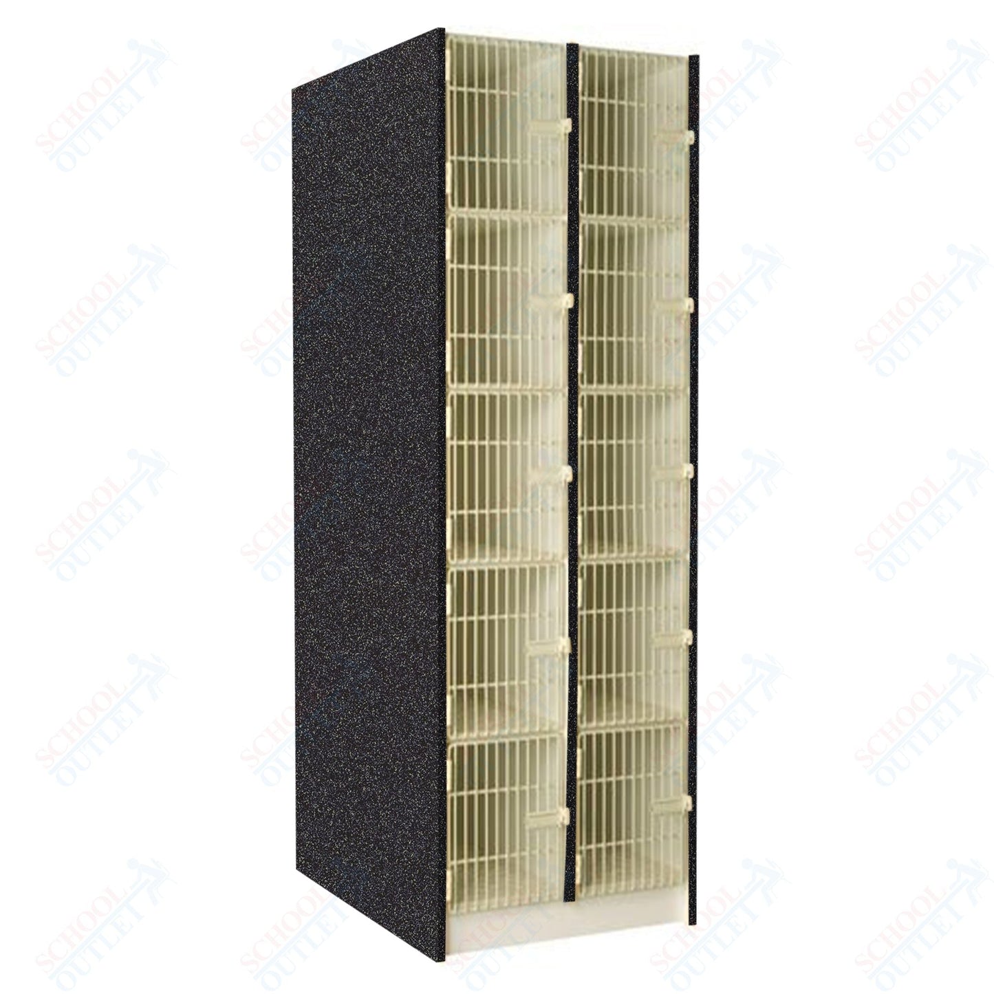 40" Deep Instrument Storage with Acousti - Grille Doors (89618 278440 A) - SchoolOutlet