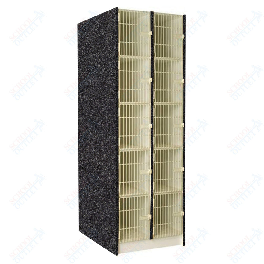 40" Deep Instrument Storage with Acousti - Grille Doors (89618 278440 A) - SchoolOutlet