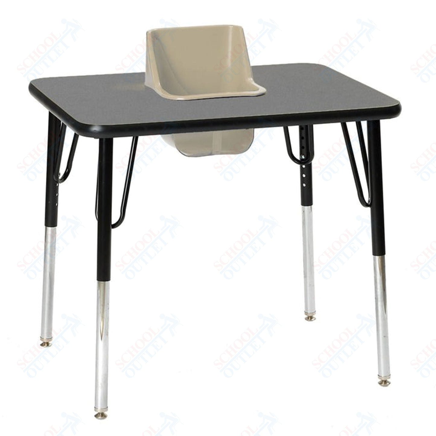 One - Seat Rectangular Toddler Table 30"W X 24"L (Toddler Tables TOD - TT1) - SchoolOutlet
